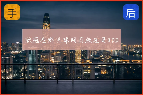 欧冠在哪买球网页版还是app